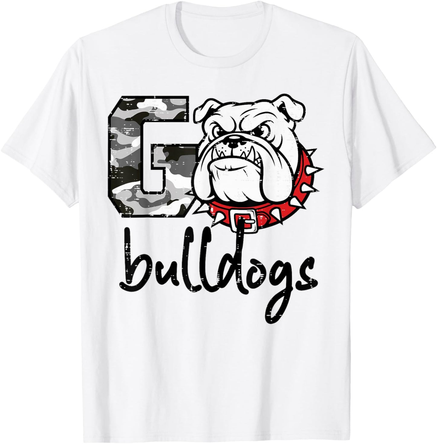 Bulldog Men Women Kids Girls Youth Boys Teen T-Shirt - T-Shirt | White