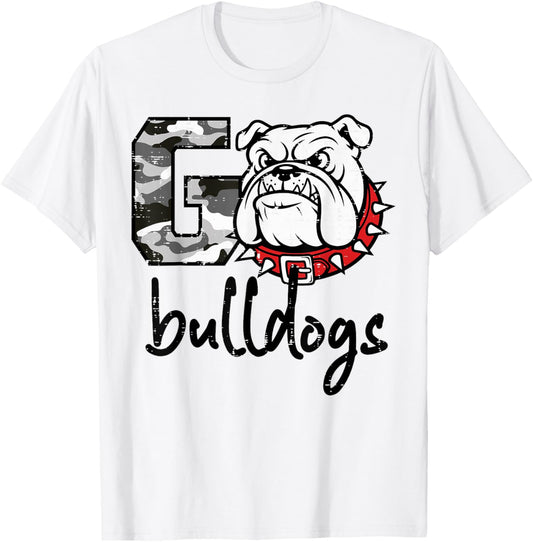 Bulldog Men Women Kids Girls Youth Boys Teen T-Shirt - T-Shirt | White