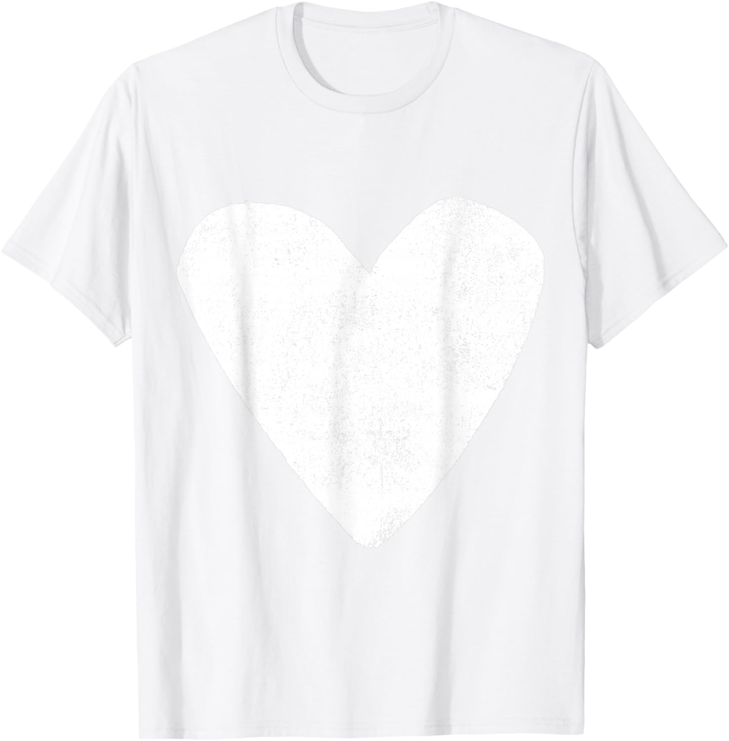 Love Heart White Color Light Blue T-Shirt - T-Shirt | White