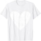 Love Heart White Color Light Blue T-Shirt - T-Shirt | White