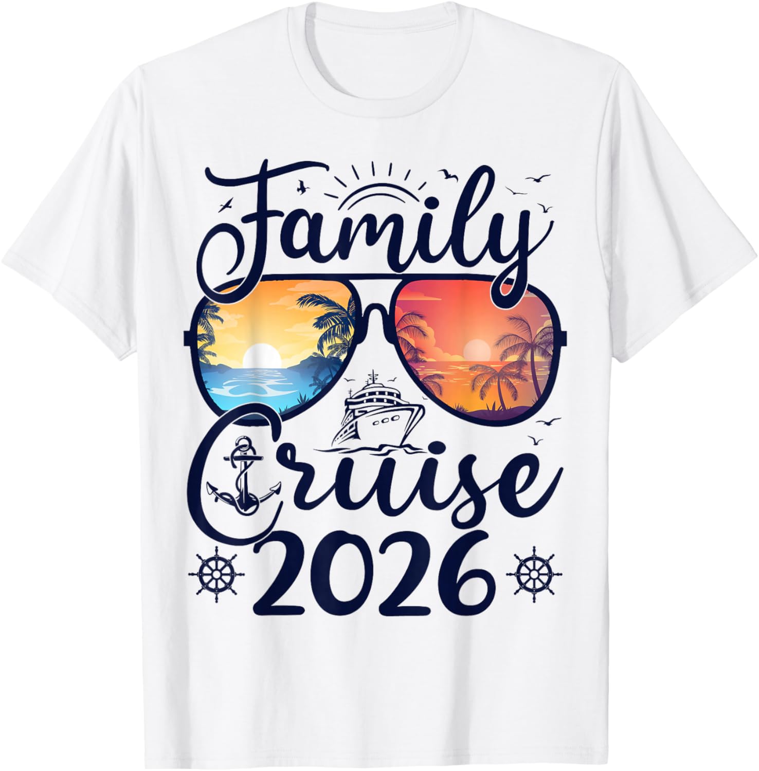 Family Cruise 2026 Summer Vacation Matching Family Cruise T-Shirt - T-Shirt | White