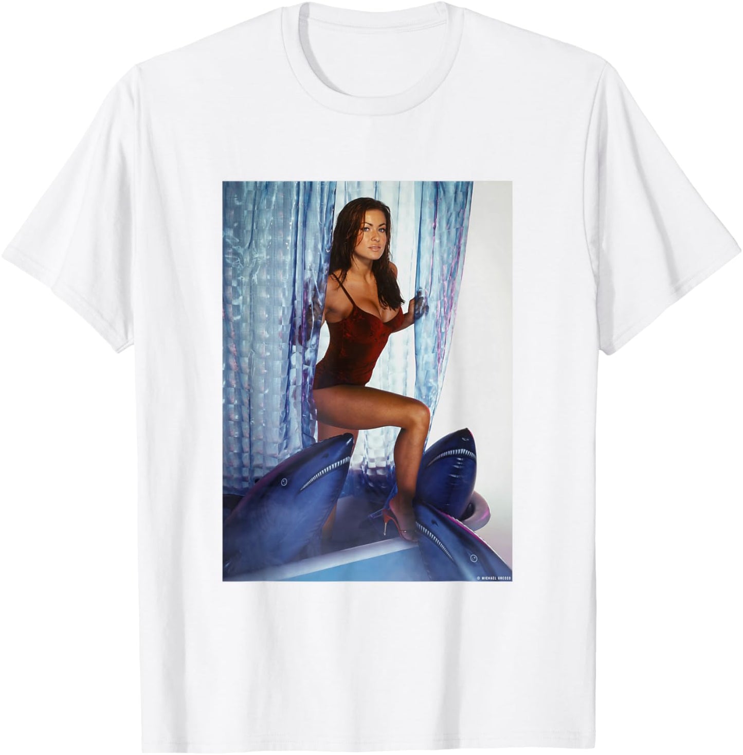 Carmen Electra Baywatch Scary Movie Actor by Michael Grecco T-Shirt - T-Shirt | White