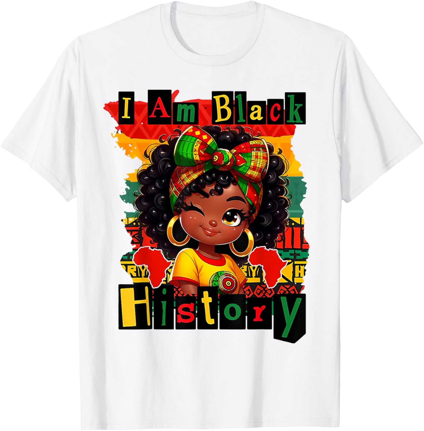 I am Black History Juneteenth Boy Girl Kids BHM T-Shirt - T-Shirt | White