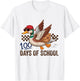 Happy 100 Days of School Goose Teacher Kids T-Shirt - T-Shirt | White