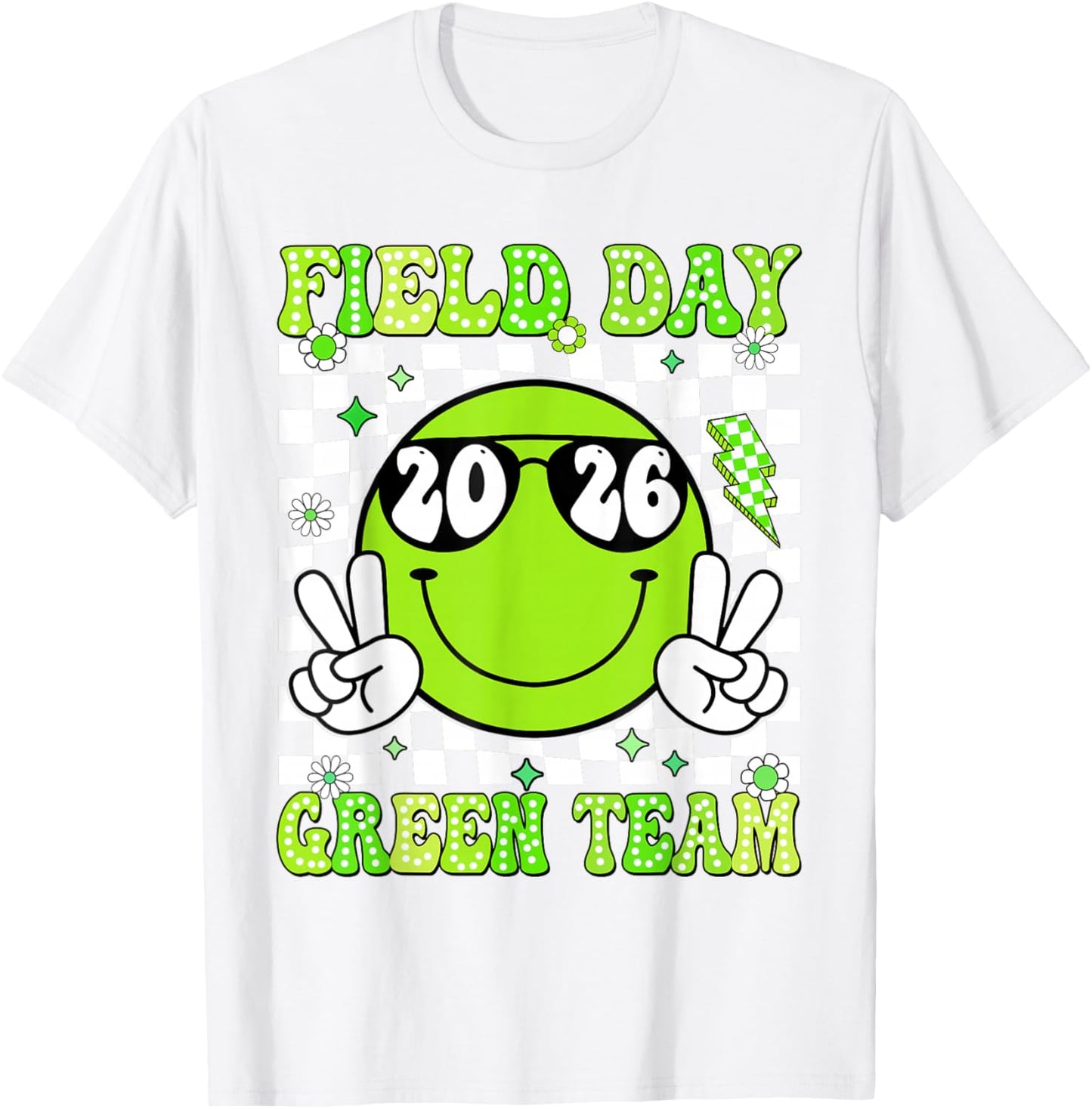 Field Day Green Team Funny for Teacher Kids Field Day Games T-Shirt - T-Shirt | White