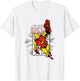 Marvel Comics Iron Man Retro Flying Pose Classic Armor T-Shirt - T-Shirt | White