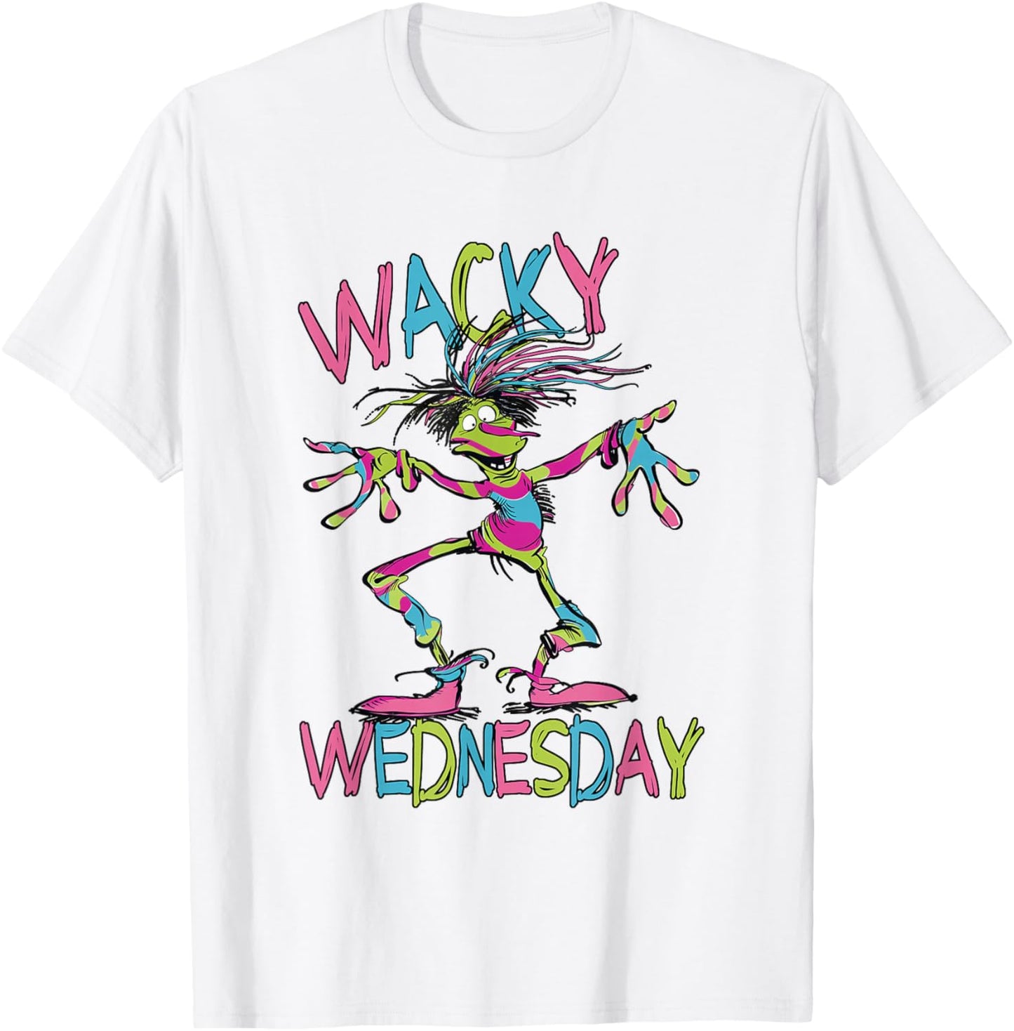 Wacky Wednesday Kids and Teachers | Mismatch Day Spirit Week T-Shirt - T-Shirt | White