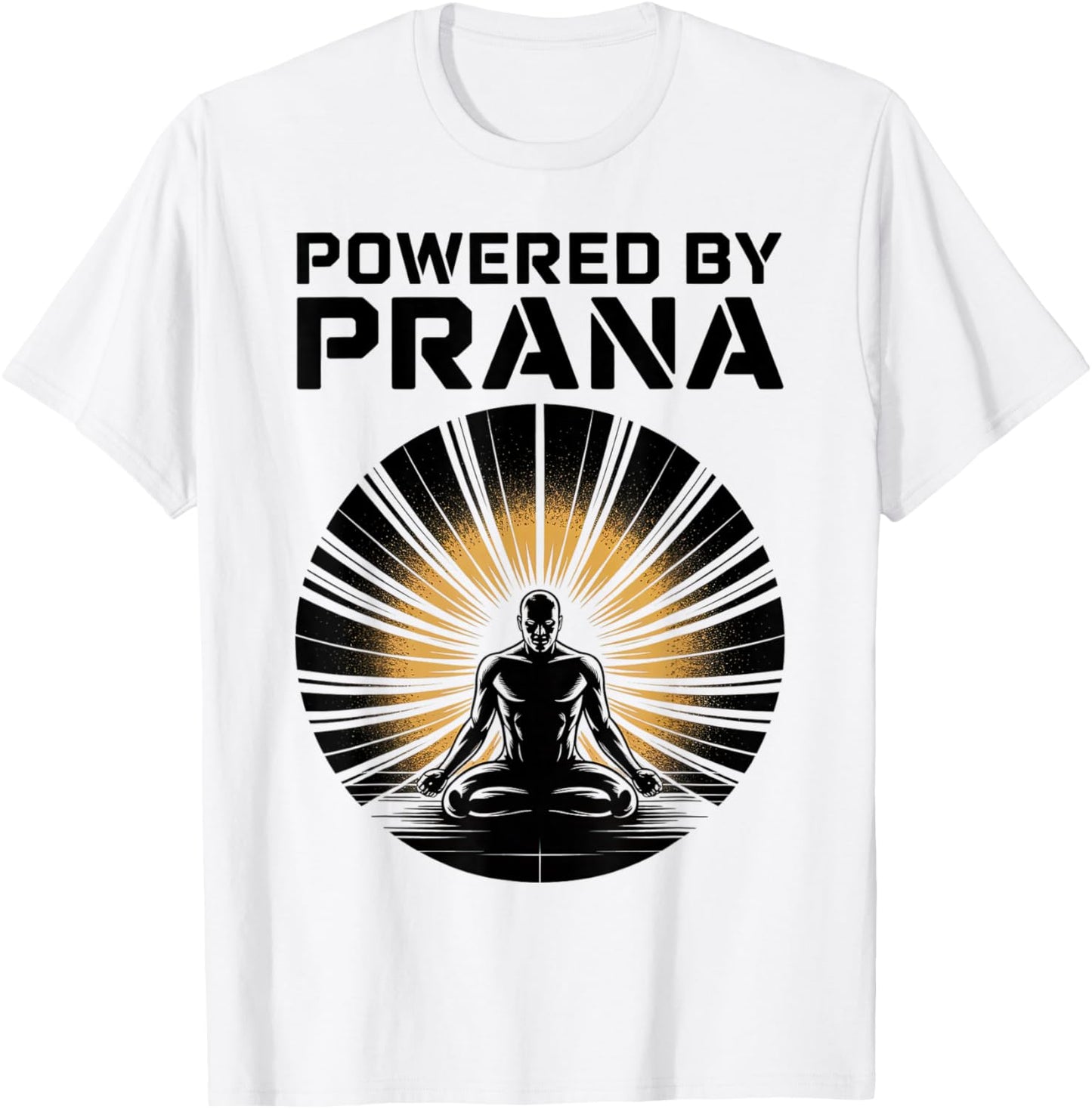 Powered by Prana Yoga Meditation Shirt T-Shirt - T-Shirt | White