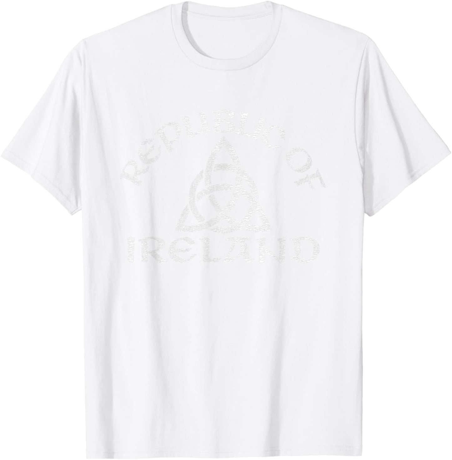 Republic of Ireland Triquetra Knot Distressed T-Shirt - T-Shirt | White