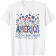 250 Years America Anniversary USA 250th Birthday Apparel T-Shirt - T-Shirt | White
