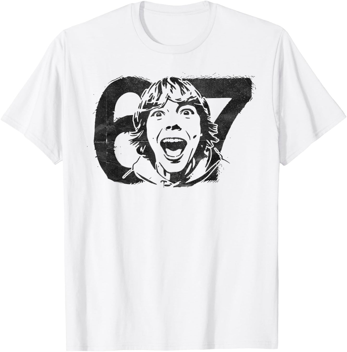 67 Ice Cream Drip Six Seven Gen Slang Alpha Funny Meme T-Shirt - T-Shirt | White