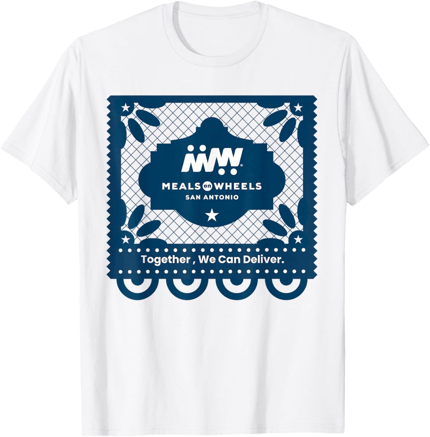 Meals on Wheels Fiesta Logo T-Shirt - T-Shirt | White