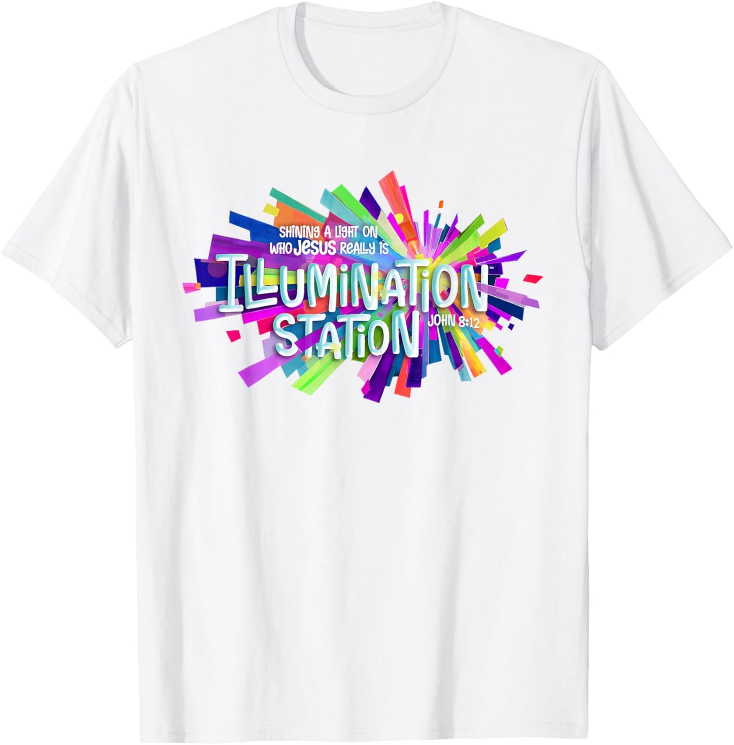 Illumination Station Shining A Light On Who Jesus Really is T-Shirt - T-Shirt | White