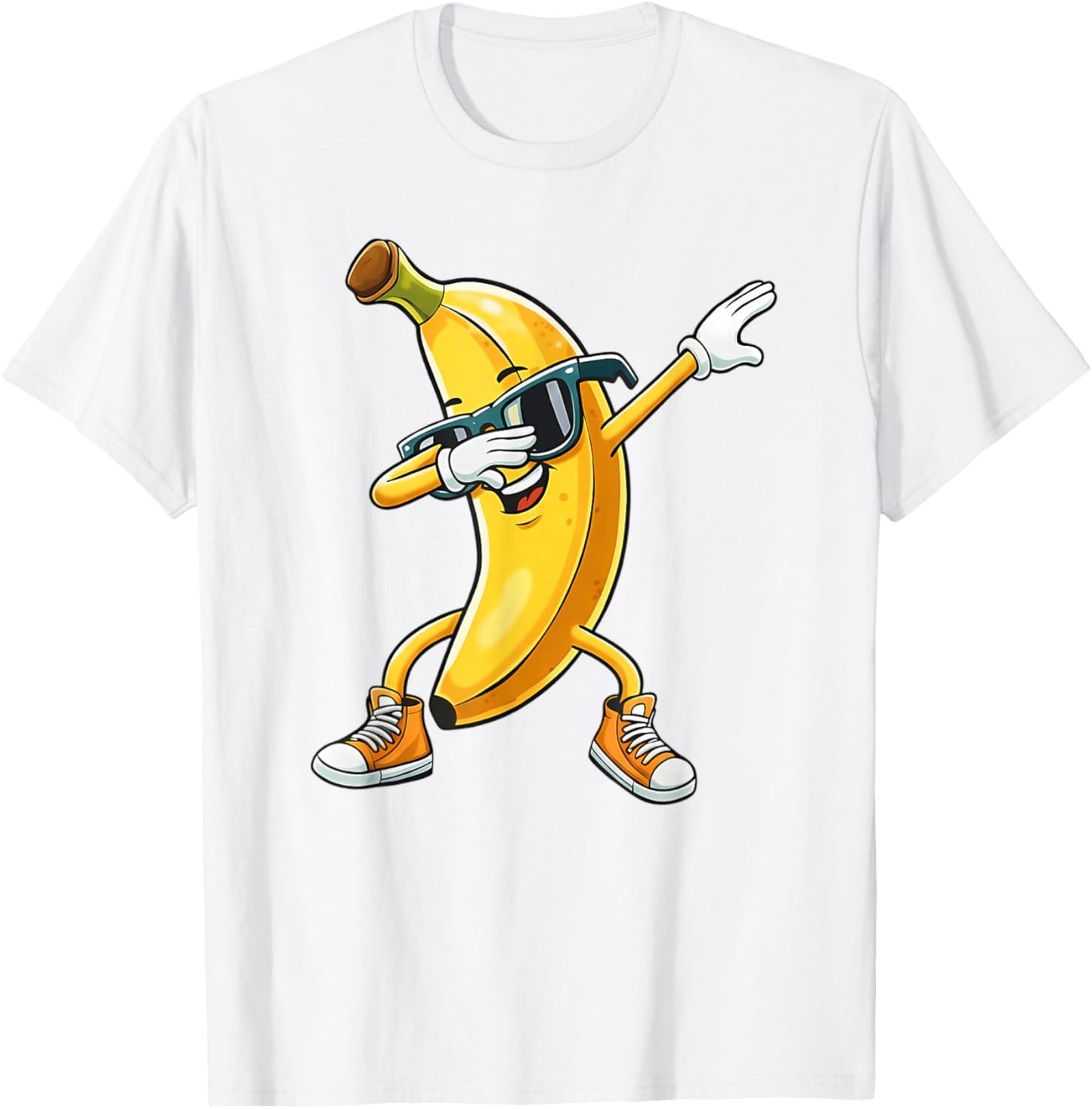 Funny Dabbing Banana Graphic Banana Love T-Shirt - T-Shirt | White