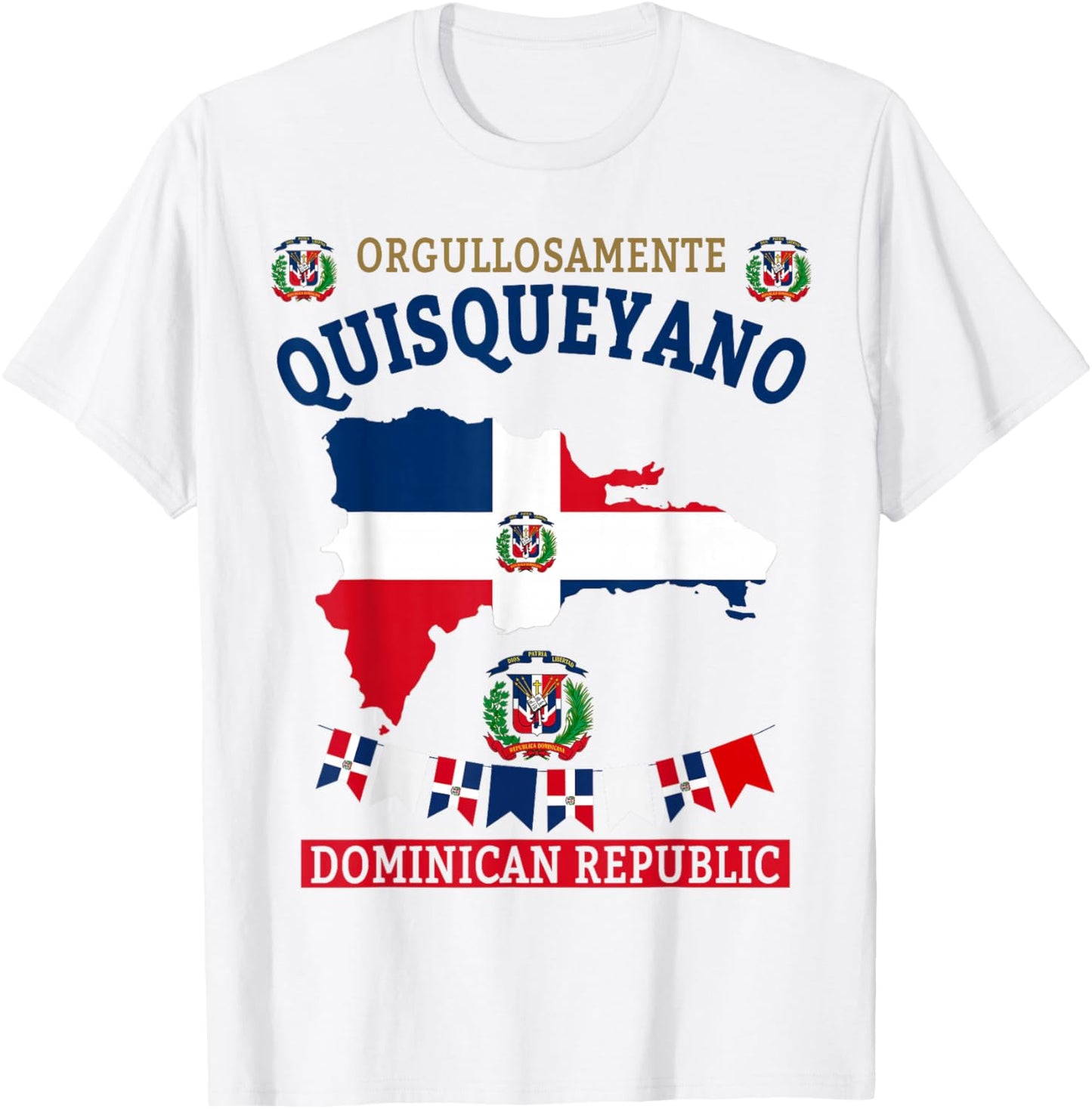Dominican Republic Flag Idea for Kids Dominicana Quisqueyano T-Shirt - T-Shirt | White
