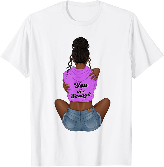 Enough Black History Month Juneteenth African American T-Shirt - T-Shirt | White