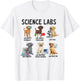 Funny Lab Science Cute Labrador Dog Moms MSL Lab Week 2026 T-Shirt - T-Shirt | White