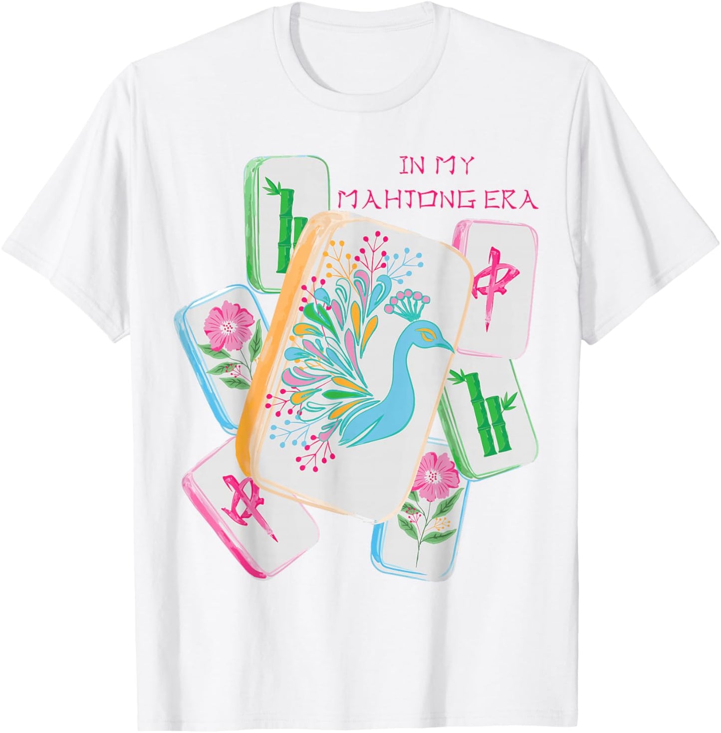 in My Mahjong Era Funny Mahjong Love Playing Chinese Game T-Shirt - T-Shirt | White