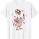 Pediatric Nurse Valentine's Day Funny Silly Goose Peds T-Shirt - T-Shirt | White