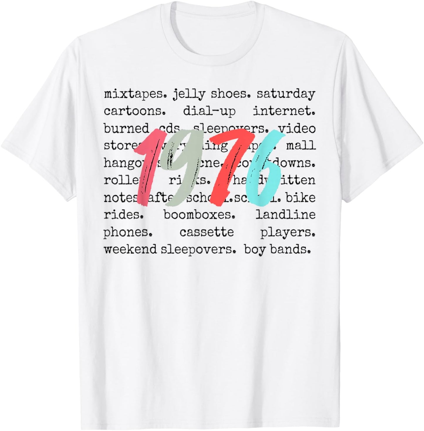 Best 1976 Vintage 50 Year Old Bday Men Women 50th Birthday T-Shirt - T-Shirt | White
