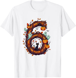 Number 7 67 Meme Halloween Pumpkin Costume Matching Group T-Shirt - T-Shirt | White