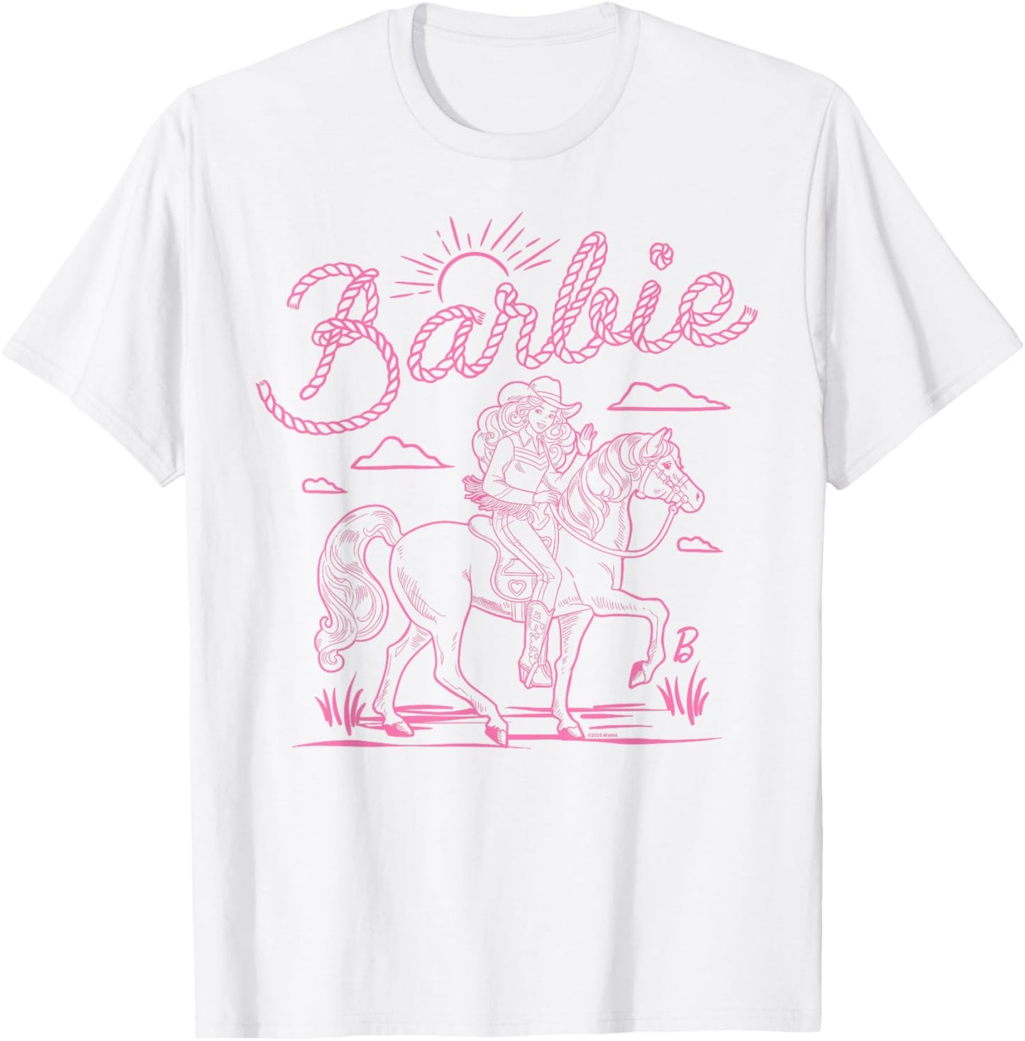 Barbie - Western - Horse T-Shirt - T-Shirt | White