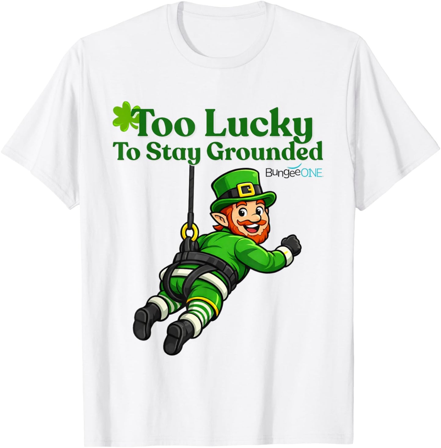 Too Lucky to Stay Grounded T-Shirt - T-Shirt | White