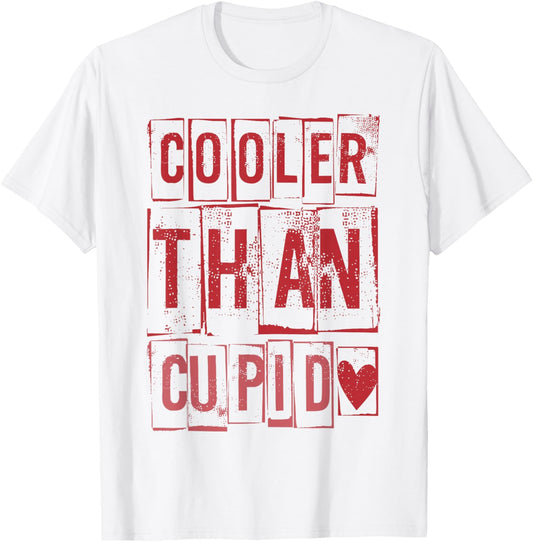 Cooler Than Cupid Cute Valentine's Day Kids Boys Girls T-Shirt - T-Shirt | White