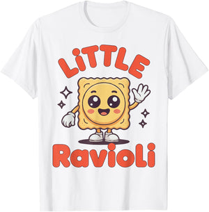 Little Ravioli Funny Italian Food Toddler Italian Italy Kid T-Shirt - T-Shirt | White