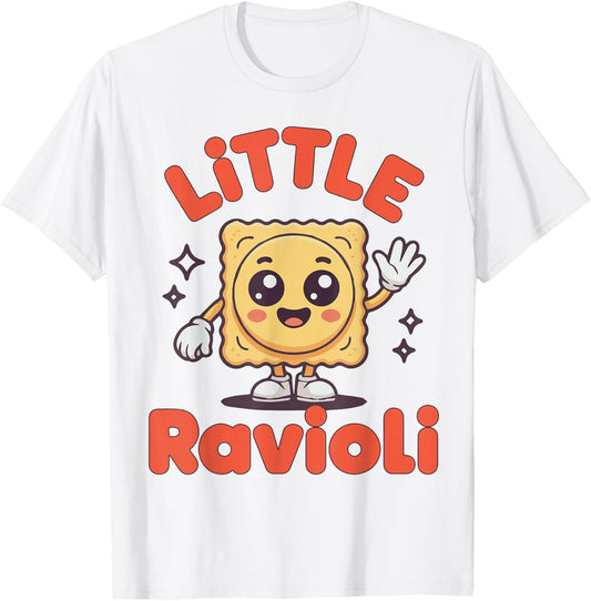 Little Ravioli Funny Italian Food Toddler Italian Italy Kid T-Shirt - T-Shirt | White