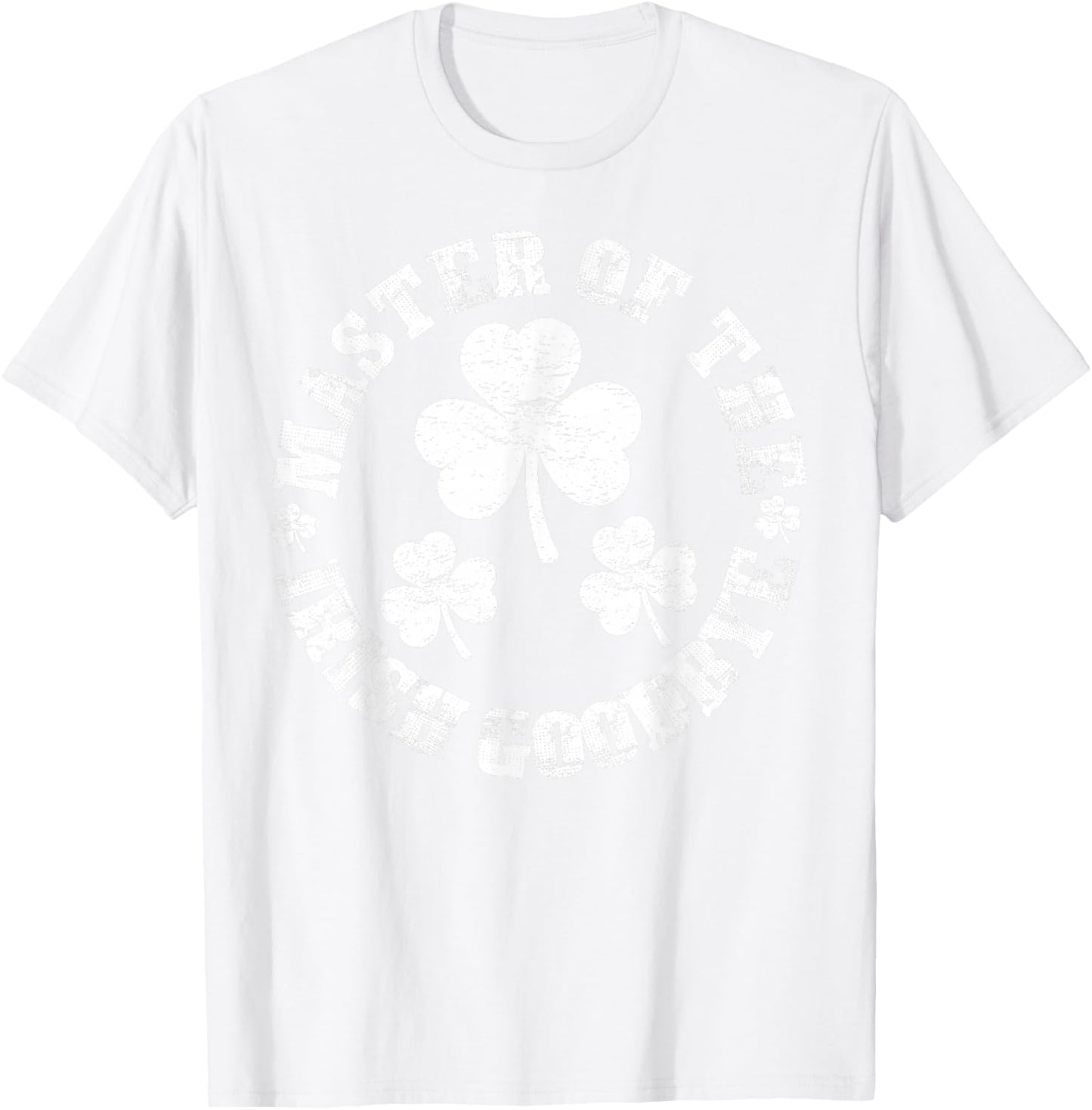 Retro Master of The Irish Goodbye Shamrock St. Patrick's T-Shirt - T-Shirt | White