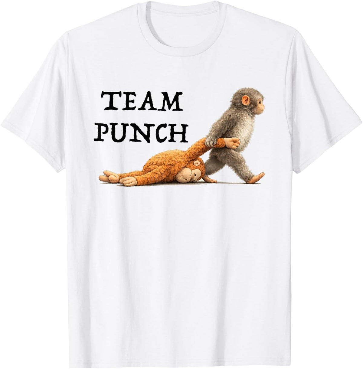 Team Punch, Monkey Punch T-Shirt - T-Shirt | White
