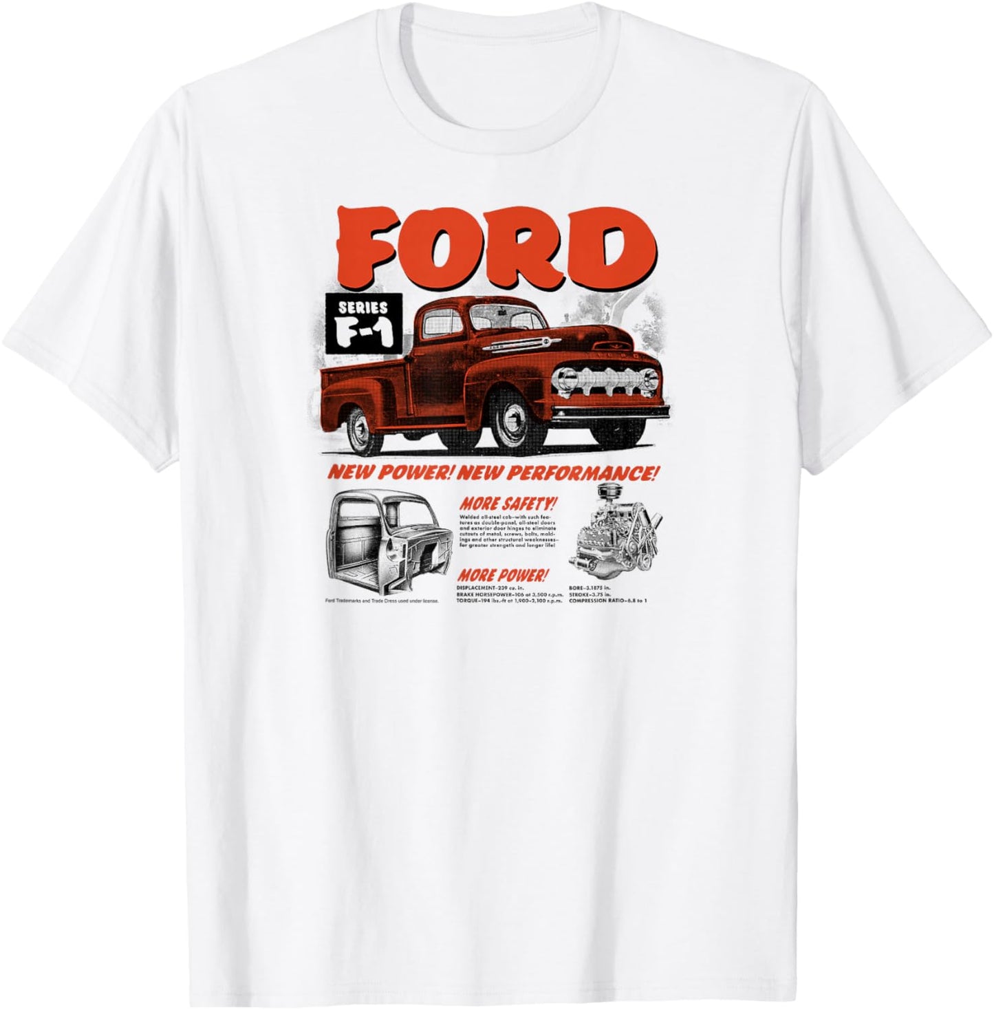 Ford - 52 F1 Truck T-Shirt - T-Shirt | White