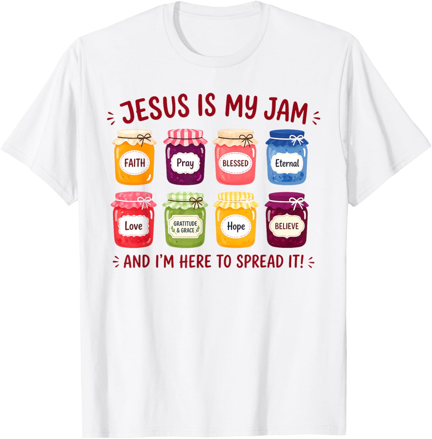 Jesus is My Jam Christian Faith Religious Bible Men Women T-Shirt - T-Shirt | White