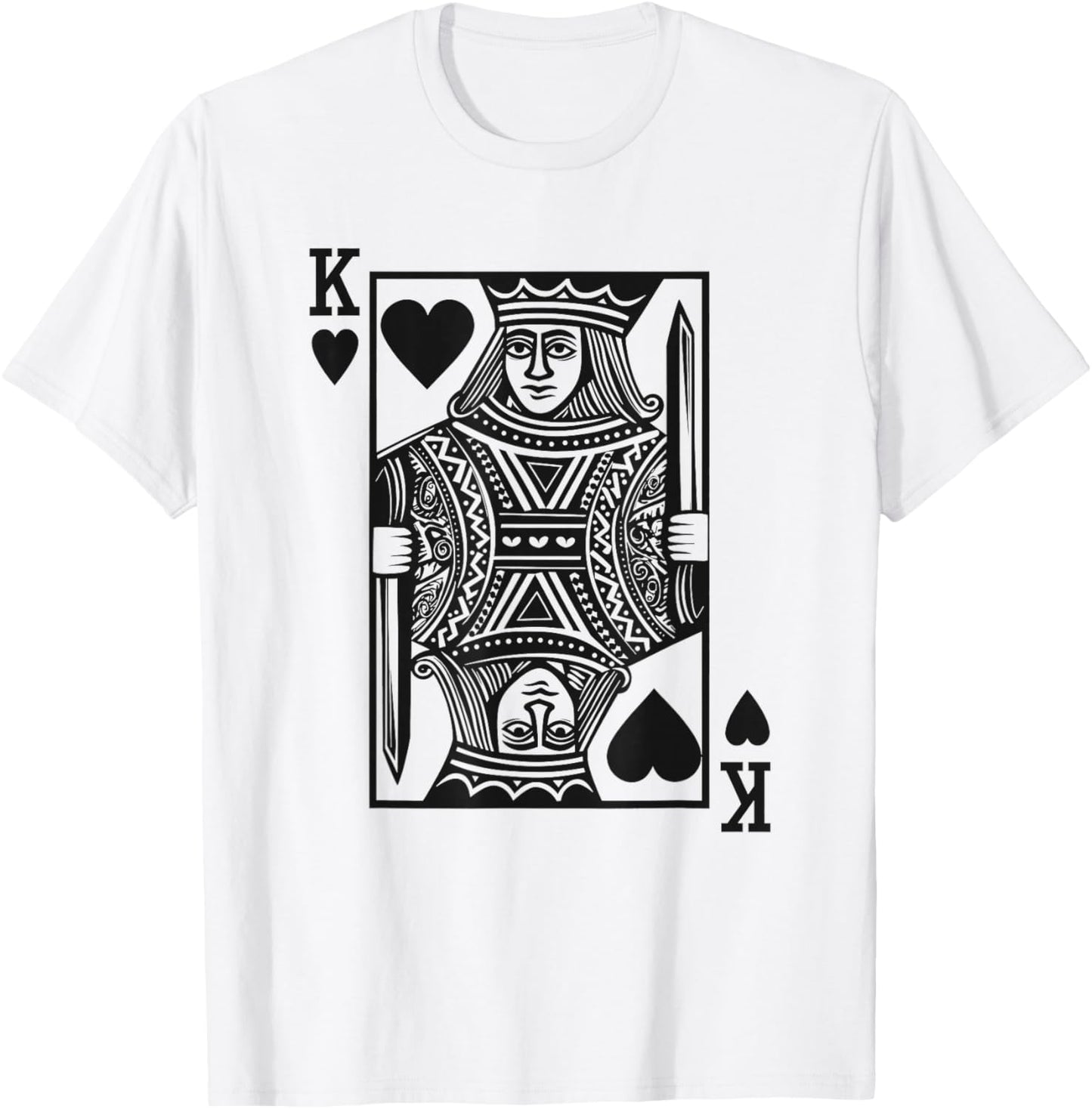 King of Hearts Boys Valentine Toddlers Boy Valentine's Day T-Shirt - T-Shirt | White