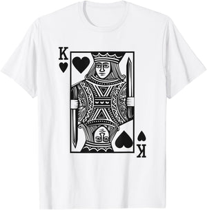 King of Hearts Boys Valentine Toddlers Boy Valentine's Day T-Shirt - T-Shirt | White