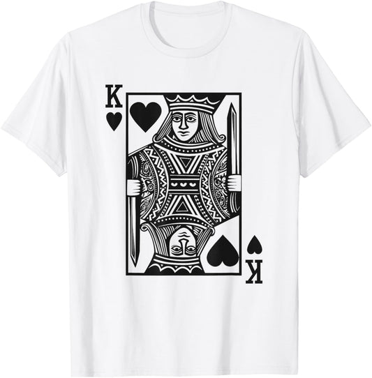 King of Hearts Boys Valentine Toddlers Boy Valentine's Day T-Shirt - T-Shirt | White