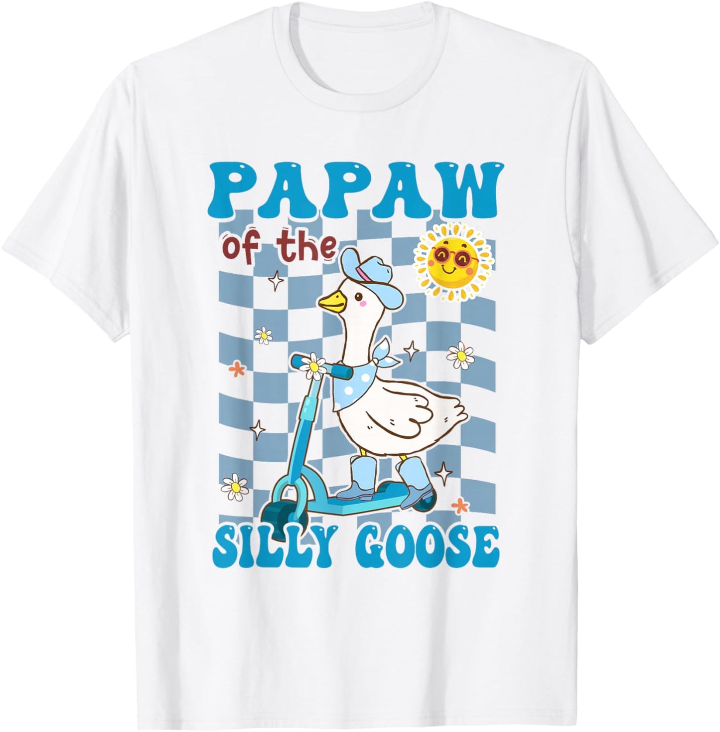 Papaw of The Silly Goose First Birthday Family Matching T-Shirt - T-Shirt | White