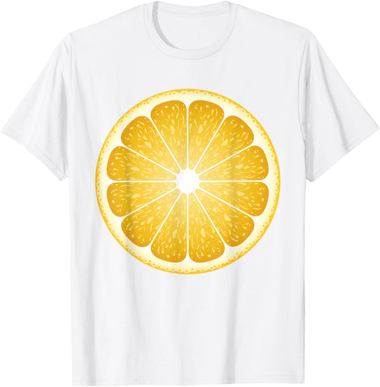 Lemon Slice Costume Halloween Fruit Salad Lover T-Shirt - T-Shirt | White