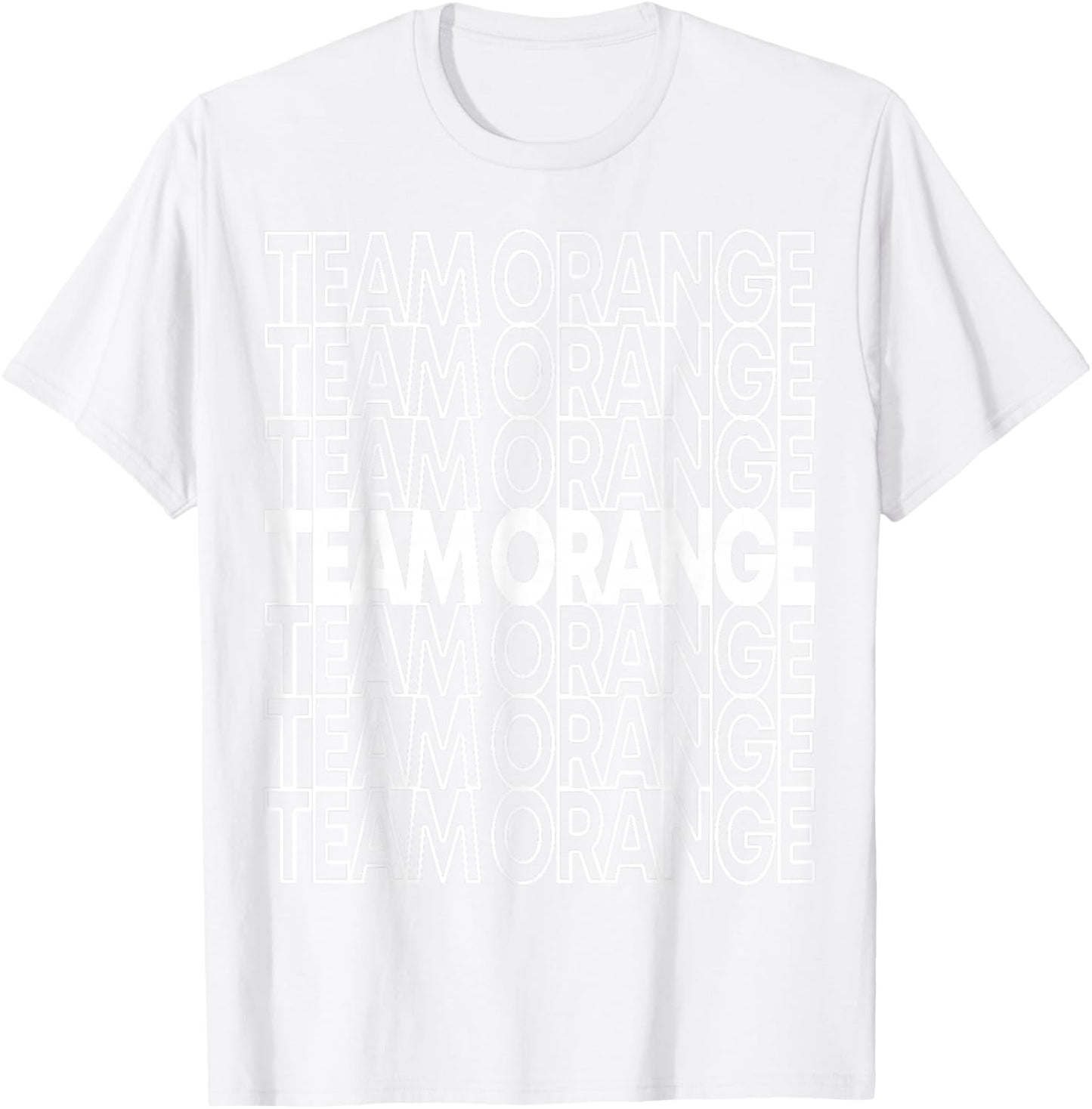 Team Orange School Spirit T-Shirt - T-Shirt | White