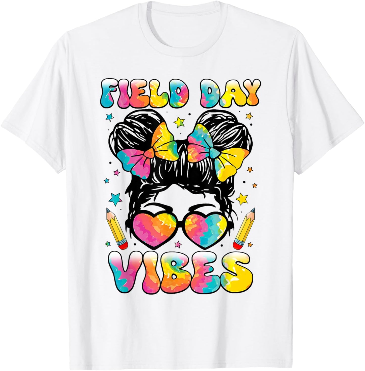 Field Day Vibes Shirt for Teacher Kids Happy Field Day 2026 T-Shirt - T-Shirt | White