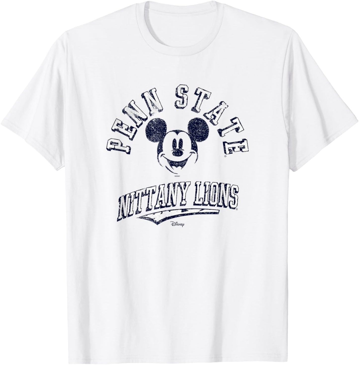 Penn State Nittany Lions Mickey Mouse Retro Gray T-Shirt - T-Shirt | White
