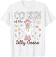 Cousin of The Silly Goose First Birthday Girl Family T-Shirt - T-Shirt | White