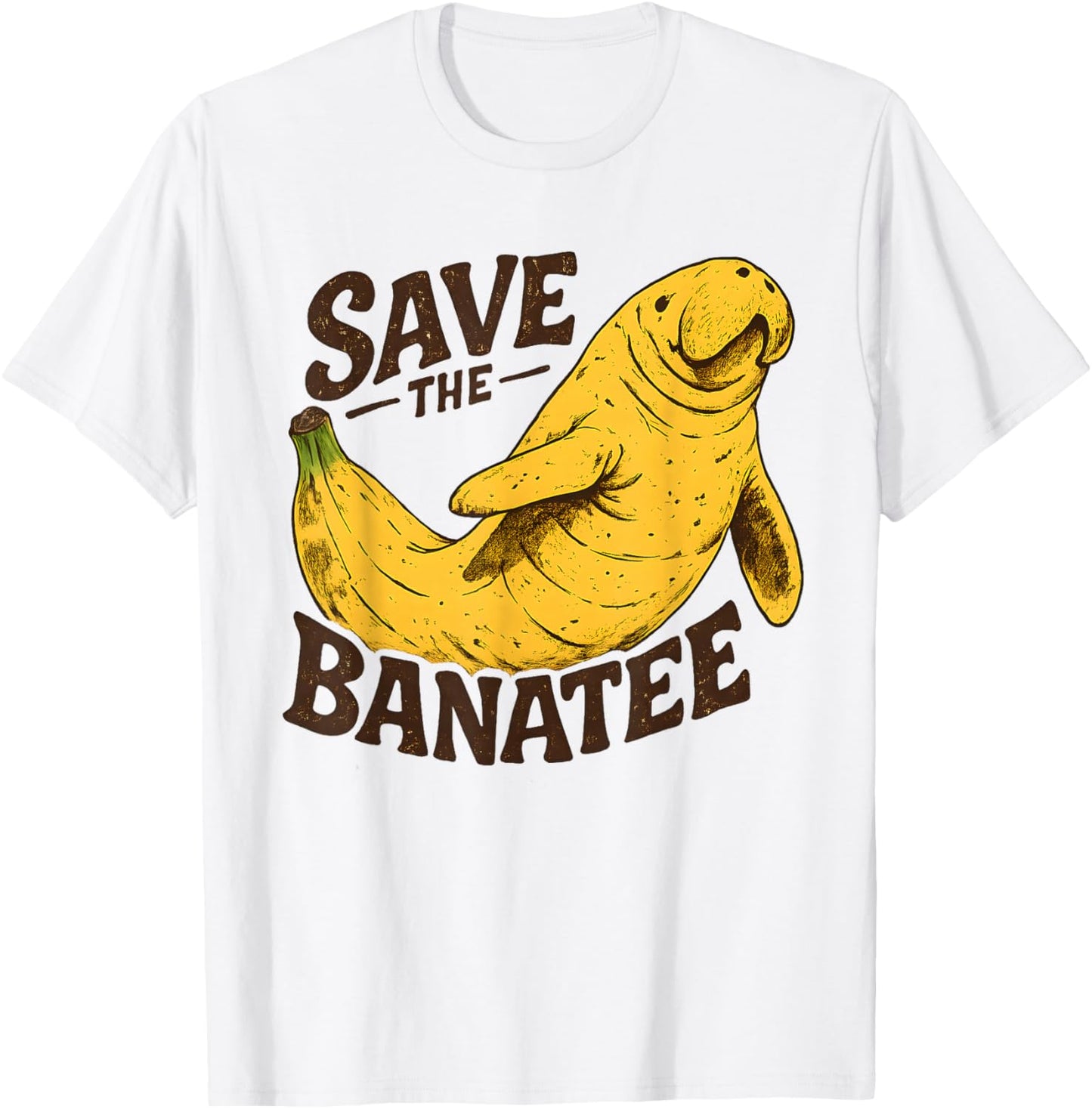 Save The Manatees Shirt Manatee Banatee Floaty Potato T-Shirt - T-Shirt | White