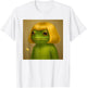 Funny Frog Bob Haircut Meme Women Kids T-Shirt - T-Shirt | White
