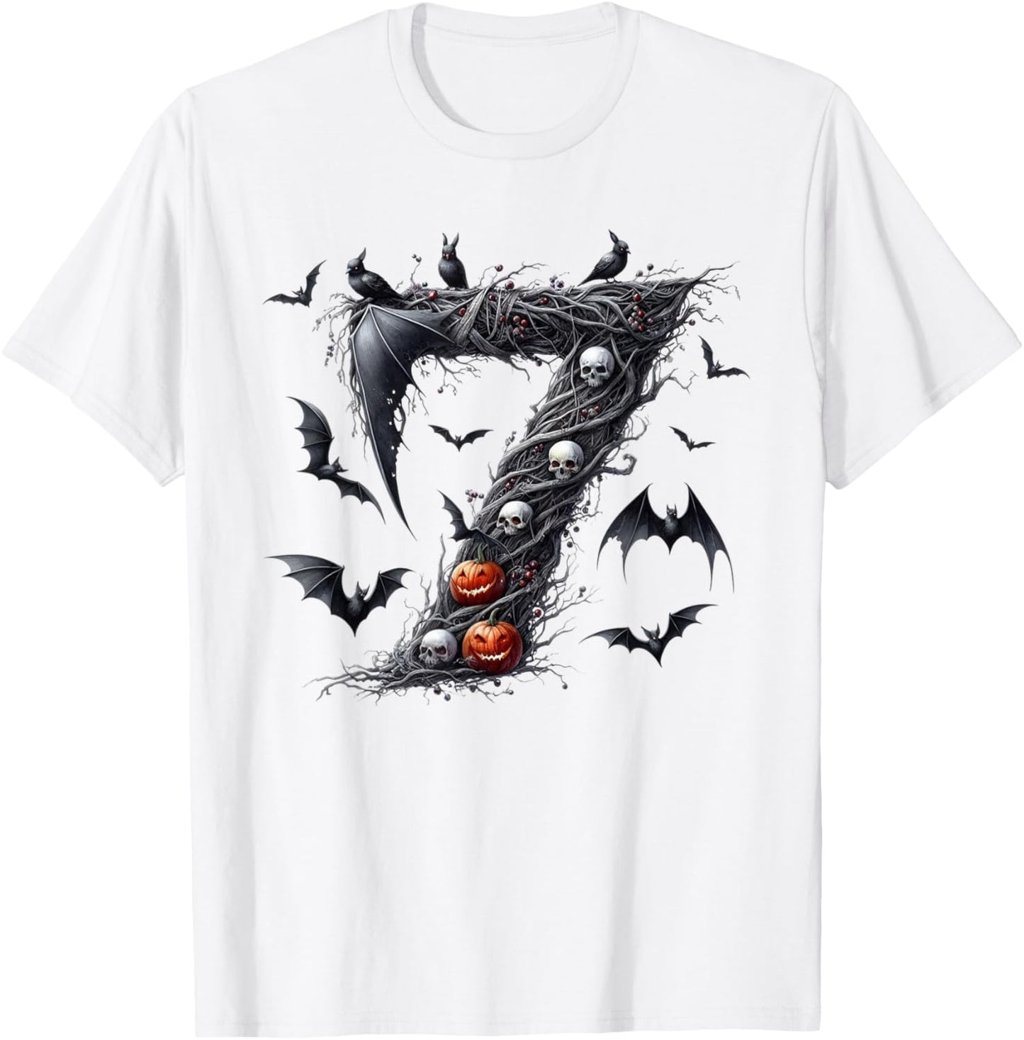 Six Seven Meme 6 7 Funny Halloween Couple Matching Costume T-Shirt - T-Shirt | White