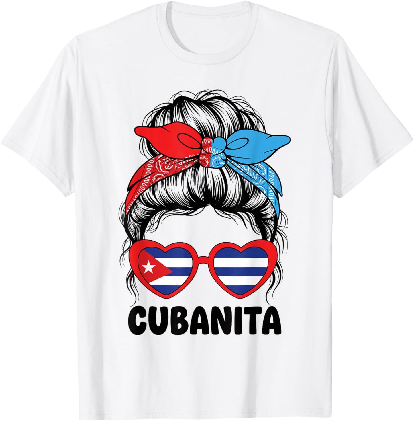 Cubanita Cuban Girl Latina Cuba Flag Women Kids T-Shirt - T-Shirt | White