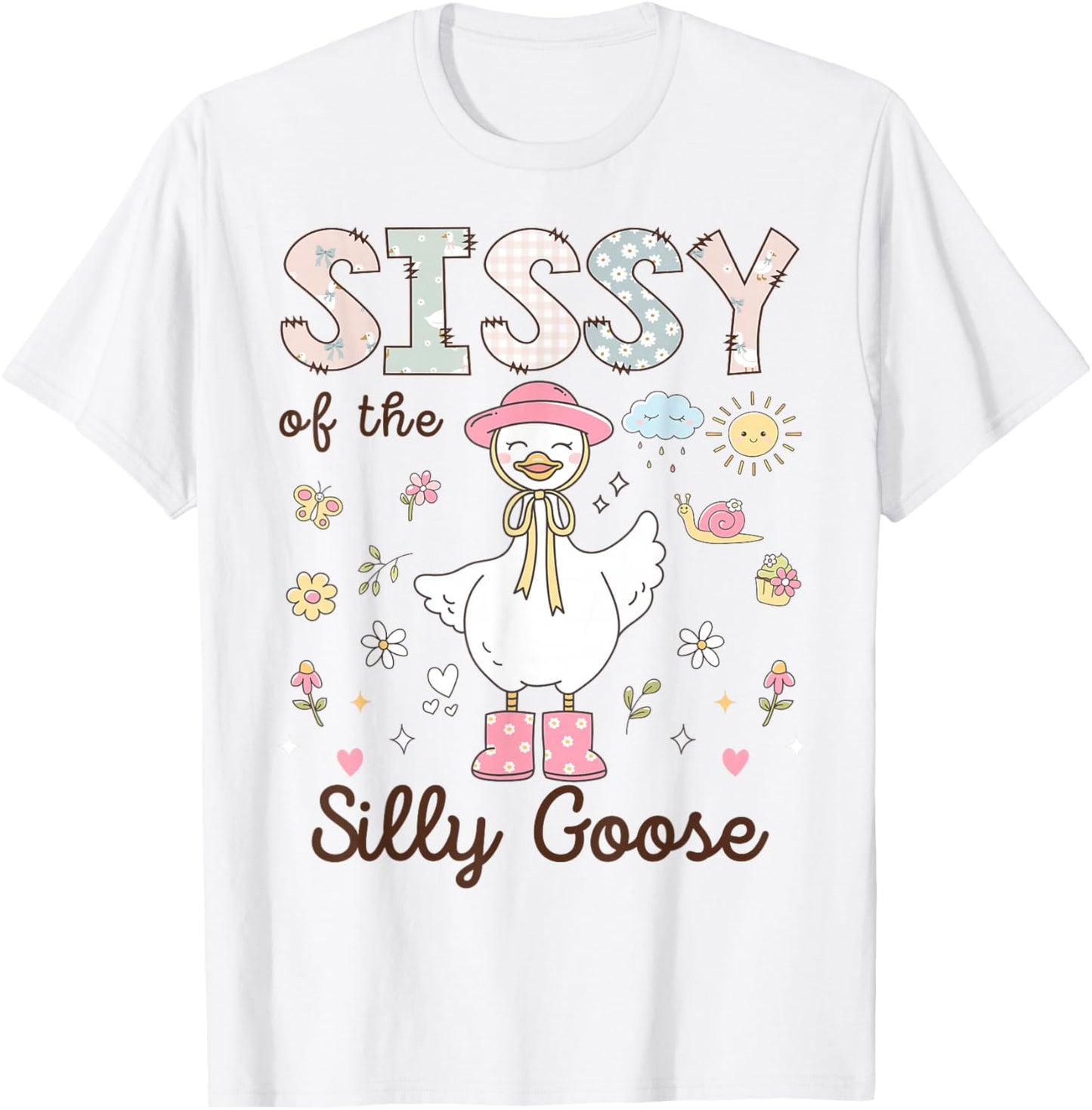 Sissy of The Silly Goose First Birthday Girl Family T-Shirt - T-Shirt | White
