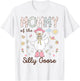 Mommy of The Silly Goose First Birthday Girl Family T-Shirt - T-Shirt | White