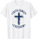 Faith Family Freedom American Flag Patriot USA Christian T-Shirt - T-Shirt | White